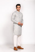 Introducing our Ash Blue Mull Cotton Digital Print Kurta, specially designed for maximum comfort and ease. Crafted from breathable mull cotton, this kurta is highly recommended for the warmer months, ensuring you stay cool and stylish, whether it’s a festive occasion or a casual day out. The slim fit cut and elegant digital print bring together tradition and modernity, making this a versatile piece for any occasion. 