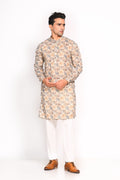 Introducing our Muslin Digital Print Kurta, specially designed for maximum comfort and ease. Crafted from breathable muslin, this kurta is highly recommended for the warmer months, ensuring you stay cool and stylish, whether it’s a festive occasion or a casual day out. The slim fit cut and elegant digital print bring together tradition and modernity, making this a versatile piece for any occasion.