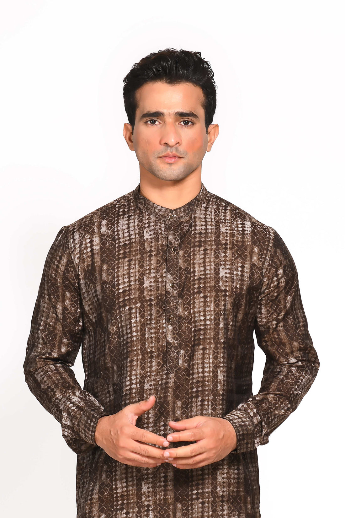Introducing our Digital Print Kurta, specially designed for maximum comfort and ease. Crafted from breathable Muslin, this kurta is highly recommended for the warmer months, ensuring you stay cool and stylish, whether it’s a festive occasion or a casual day out. The slim fit cut and elegant digital print bring together tradition and modernity, making this a versatile piece for any occasion.