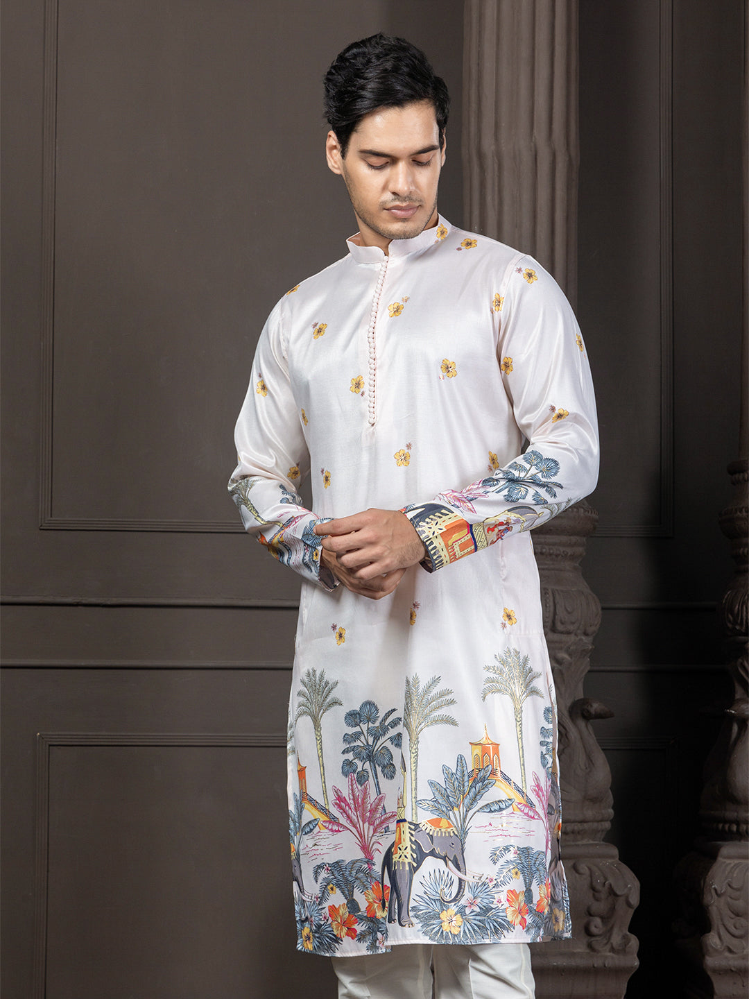 Multicolour Printed Kurta