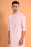 Blush Pink  Real Mirrorwork Kurta