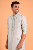 Sage Green Real Mirrorwork Kurta