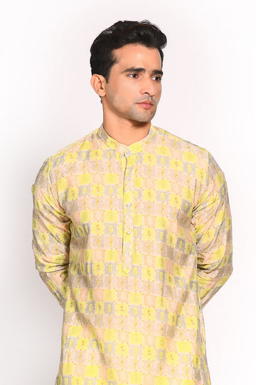 Green Muslin Printed Kurta